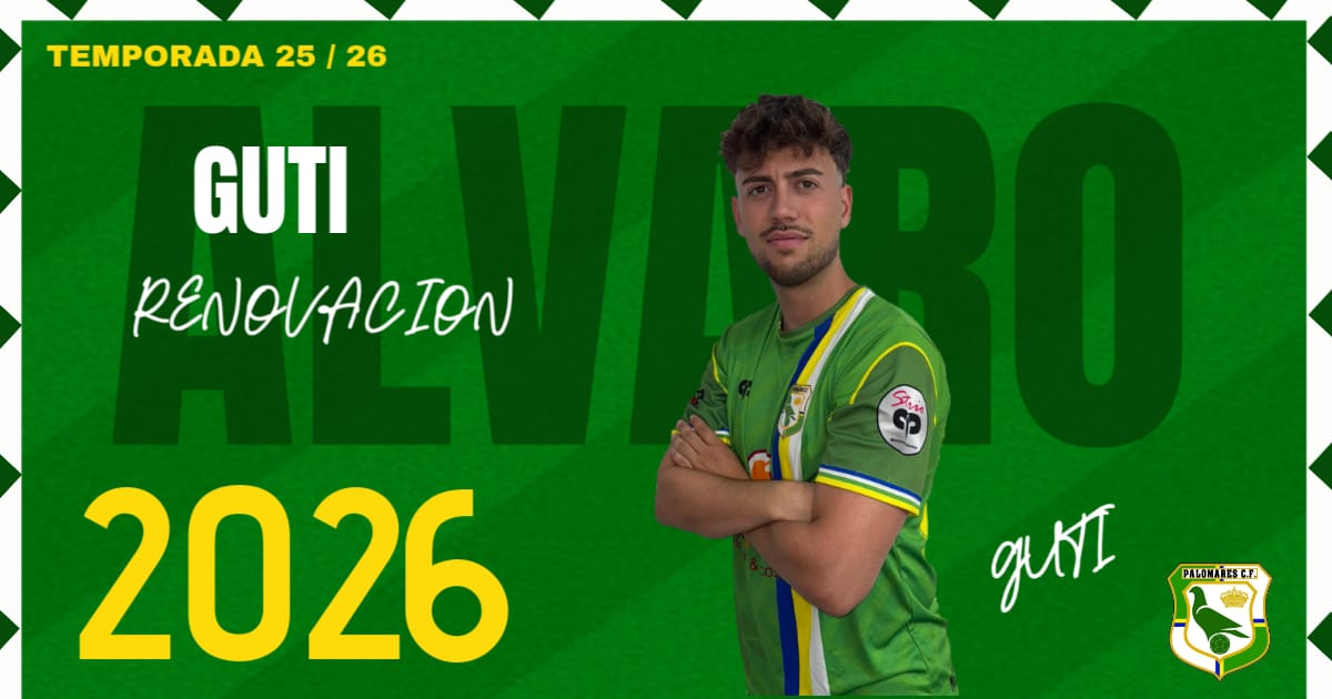 📣 OFICIAL | El <a href="/palomarescf/">PALOMARES CF</a> y <a href="/AGuti_8/">Alvaro Gil Gutierrez</a> llegan a un acuerdo para renovar su vinculación con el club para la temporada 25/26 🤝🖊

🎩🪄

¡Mucha suerte! 💪💚🖤

#Nacidosdeunsueño 
#Nosomosunclubsomosunpueblo💛💚🕊️👑⚽️ 
#palomarescf💚🖤
#temporada2526