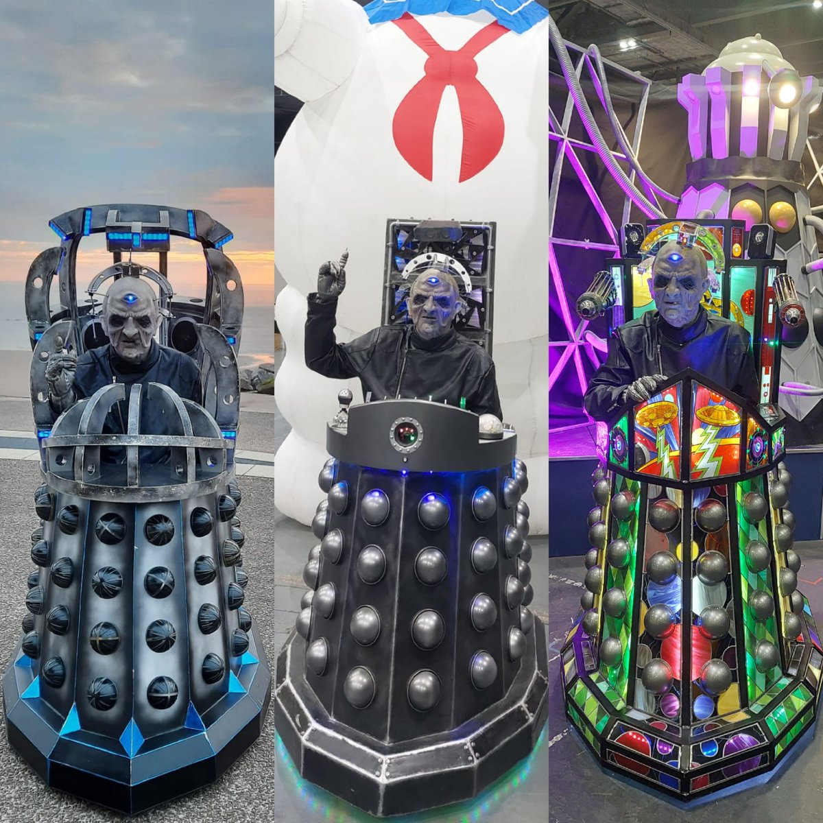 Dadros3's tweet image. Saturday this week and FREE.
Come to @LpoolMakeFest at @Lpoolcentlib
An incredible mix of makers and creators.
#Davros is taking all three of himself and Dalek Dominic will be along to cause some trouble.