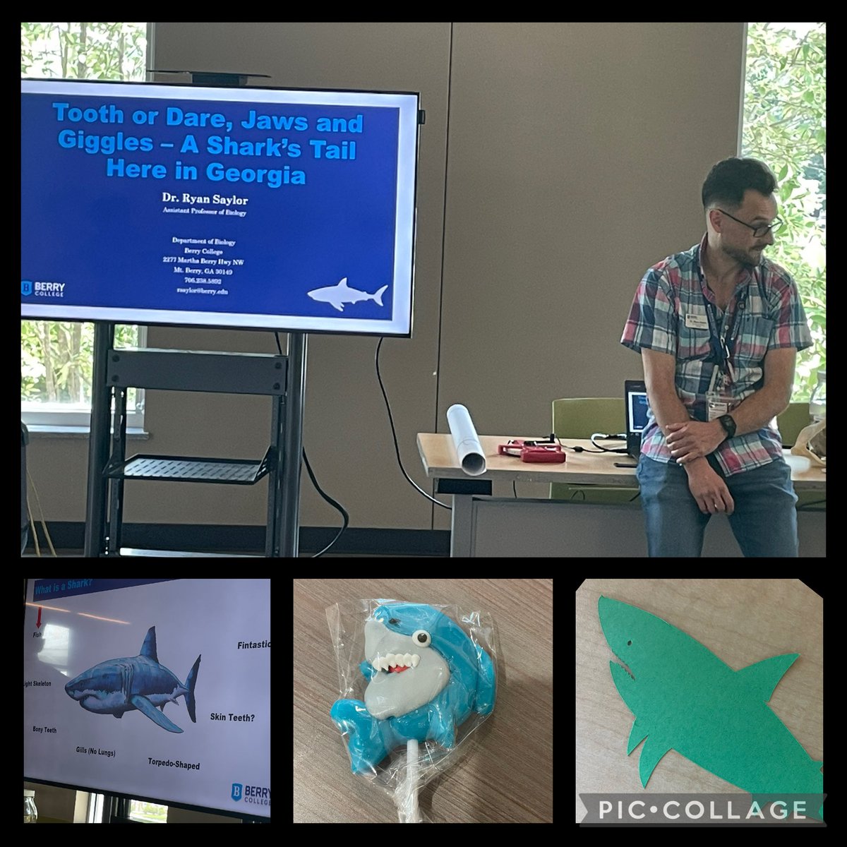 🦈 A big thank you to Dr. Ryan Saylor from <a href="/berrycollege/">Berry College</a> for joining us this afternoon &amp; sharing his incredible expertise about sharks! We loved diving deep into the these amazing creatures. 🌊 #SharkScience  <a href="/fulcolibrary/">Fulton County Library System</a> #TheNewMiltonLibrary @ofishal_research