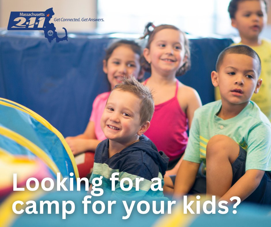 Mass_211's tweet image. Need help finding a camp for the kids this summer? We can help.
Dial 211 from any phone in Massachusetts, anytime 24/7, or visit mass211.org to search for resources by zipcode. 🔍