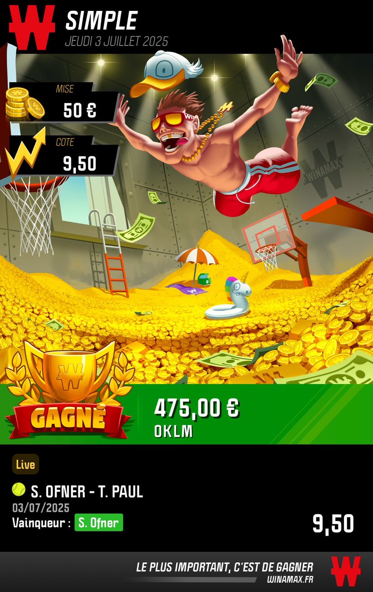 TONTONSEB10's tweet image. BOOM LA GROSSE COTE EN LIVE ✅✅🚀🚀

Montrez moi vos tickets je pense y’en a qui on fait encore mieux 🚀

❤️x♻️ J’OFFRE 25€ à quelqu’un ! T.A.S le 04/07 à 21h 🕘 

Il faut avoir partagez et être abonnez à ma page GL 🍀

#TeamParieur