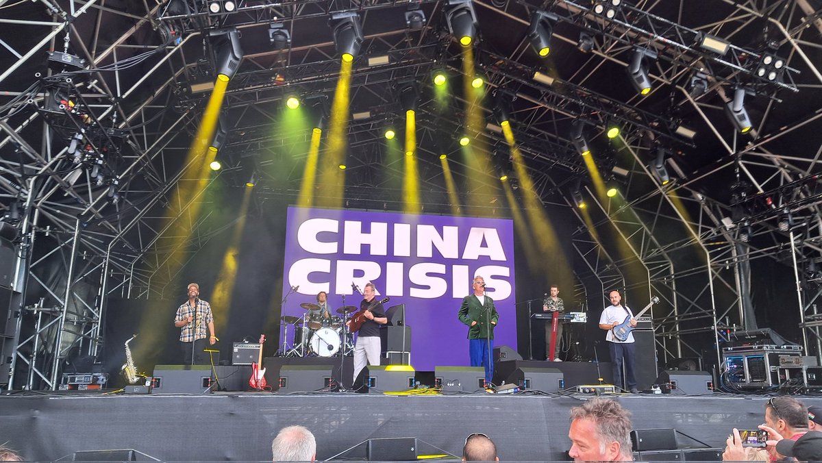#NowPlaying #LiveMusic
CHINA CRISIS

An outdoor gig on a lovely evening at Ashley, near Manchester.  There are several bands on the bill this evening, with China Crisis on first and warming up the crowd with some huge tracks, including 'Christian' and 'Wishful Thinking'.