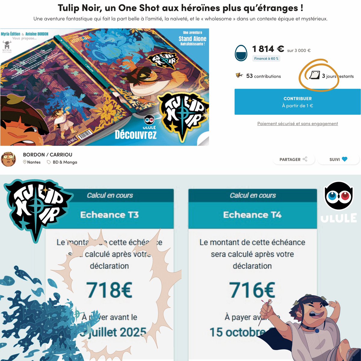 AntoineBordon's tweet image. C’est la trend Urssaf apparemment !
Regardez comme les chiffres ont une certaine ironie :D !
Si on ajoute mon urssaf à ma campagne, hop on boucle l’affaire !