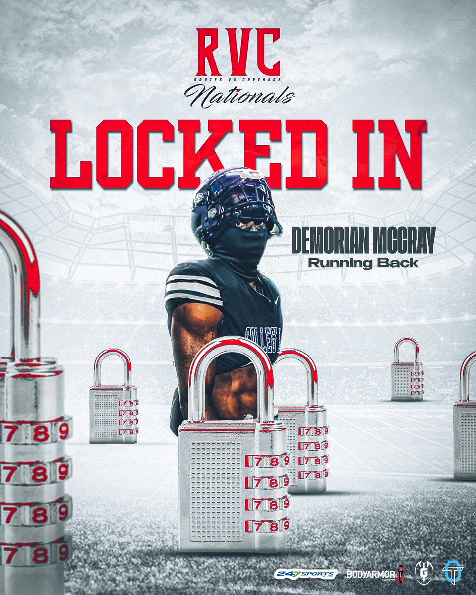 THE RVC SHOWCASE (@rvcshowcase) on Twitter photo Welcome running back <a href="/demorian_mccray/">demorian mccray</a> to the National Showcase! Locked in🔒
rvcshowcase.com Welcome running back <a href="/demorian_mccray/">demorian mccray</a> to the National Showcase! Locked in🔒
rvcshowcase.com