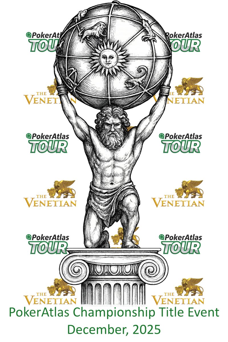 PokerAtlasTour's tweet image. Players who win our Title Event at participating @PokerAtlas TOUR stops will also earn a $2,200 entry into our Championship Event this December at the beautiful @VenetianPoker.
Check out each series stop for your chance to qualify!
Next up: @texascardhouse1 and @TCHSocial Las…