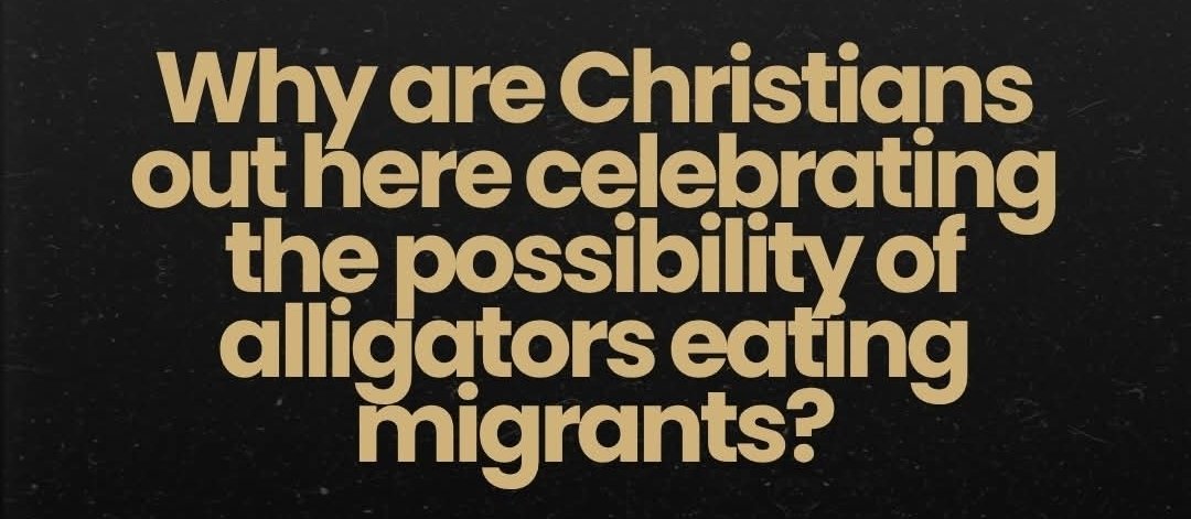 consciencevegan's tweet image. You are NOT A CHRISTIAN if you are ok with Alligator Alcatraz. This shit is sickening.
#Trump #TrumpIsNotFitToBePresident #TrumpIsTheWorstPresidentInUSHistory #trumpisafailure #trumpisastonecoldliar #trumpisevil #Immigration #Immigrant #AlligatorAuschwitz #resist #notmypresident