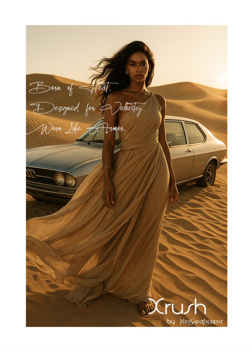 toddy_ATL's tweet photo. Where horsepower meets haute couture. Introducing “XRUSH”— a fragrance born in the desert 🌵, built for legends.

@YSL @Audi https://t.co/y2WlahFOfv