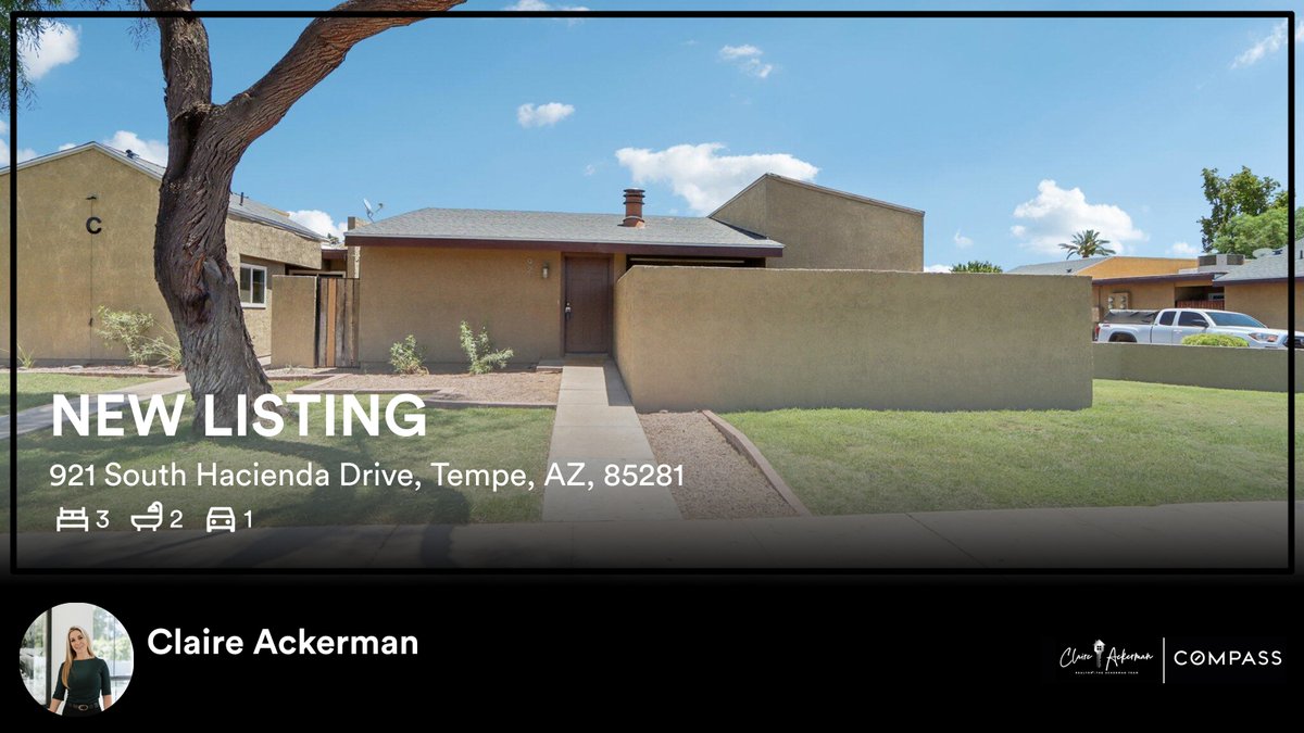 claireackerman2's tweet photo. 🛌 3 🛀 2 🚘 1
📍 921 South Hacienda Drive, Tempe, AZ, 85281

My latest listing on RateMyAgent.

https://t.co/RGZ1rtPMkm

...
#ratemyagent #realestate #Compass https://t.co/5uo7BbxeNl
