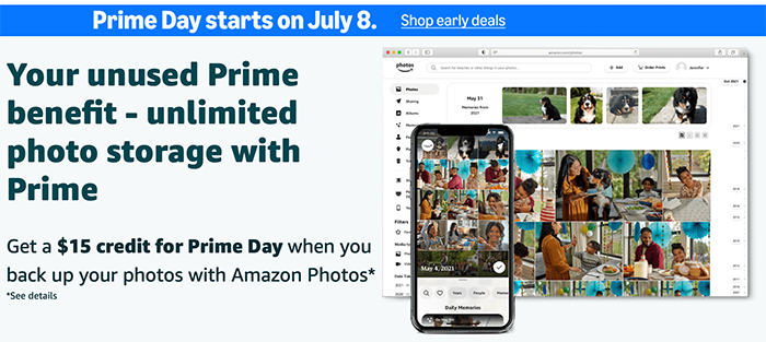 Unlock a Hidden Prime Perk: Unlimited Photo Storage + $15 Credit for Prime Day -  sonyalpharumors.com/unlock-a-hidde…