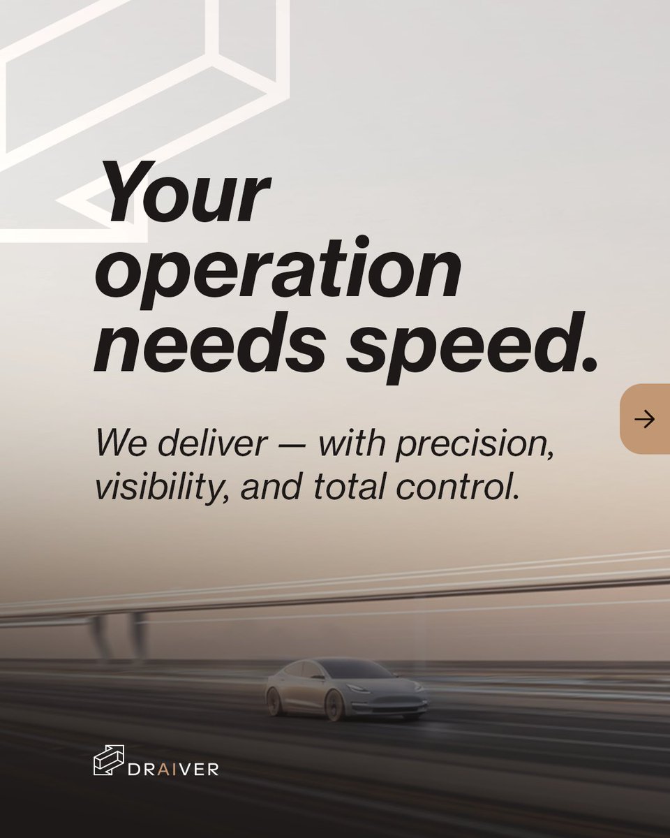 draiverusa's tweet image. Your operation needs speed. Draiver delivers.

Thousands of vetted drivers, real-time tracking, and full control — from 1 to 1,000 vehicles.

🚗 Let’s move smarter → bit.ly/46ss9Zj

#FleetManagement #AutoLogistics #Draiver