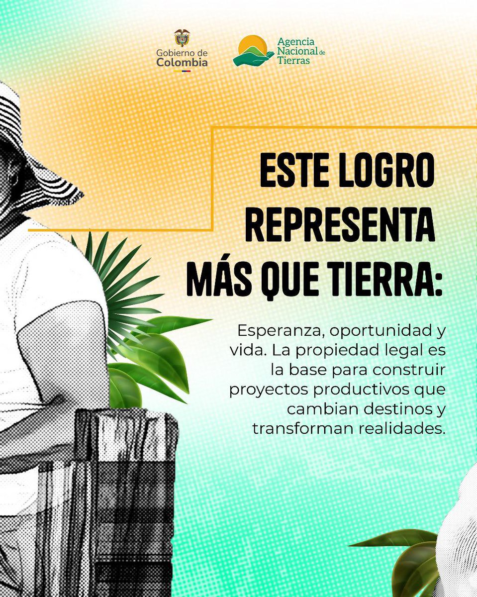 Hace un mes recuperamos 5.000 hectáreas de tierra que fueron utilizadas en su momento para financiar el conflicto en Puerto Boyacá, hoy  310 familias pueden decir #EstaTierraSíEsMía, mientras cosechan un futuro digno y seguro para seguir labrando la paz desde la tierra.

La