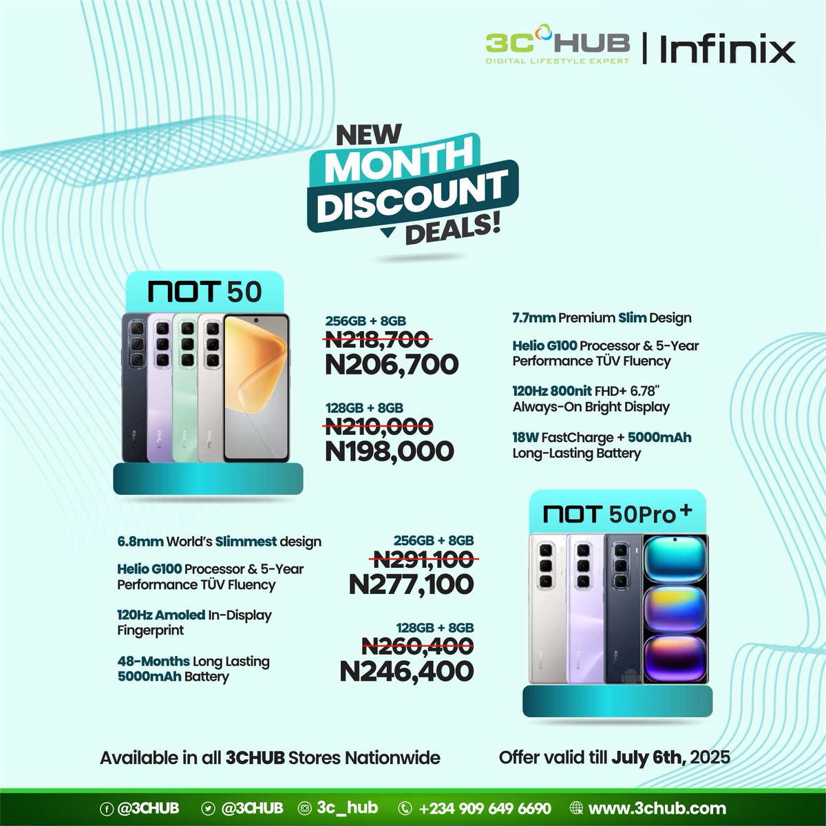 3CHUB's tweet image. Why wait for tomorrow’s price?

This month’s hottest smartphones just got more affordable — and they won’t stay this cheap for long!

Walk into a 3CHUB store today and save big.
Pay small small with EasyBuy.

Buy Original. Choose 3CHUB.

#DigitalLifestyleExpert #NewMonthDeals