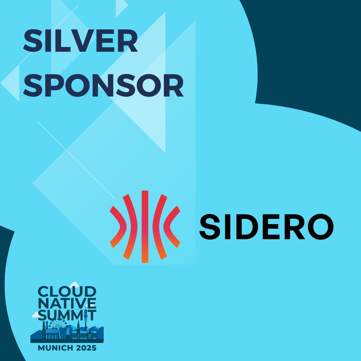 Thank you for your support, Sidero! It's great to have you on board! We're looking forward to meeting you in Munich 🙌🏻 🌟

#CloudNative #opensource #Kubernetes #cnsmunich #community
