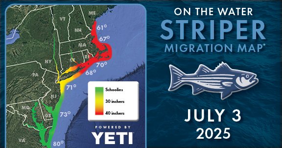 OnTheWaterMedia's tweet image. Full migration report: onthewater.com/striper-migrat…