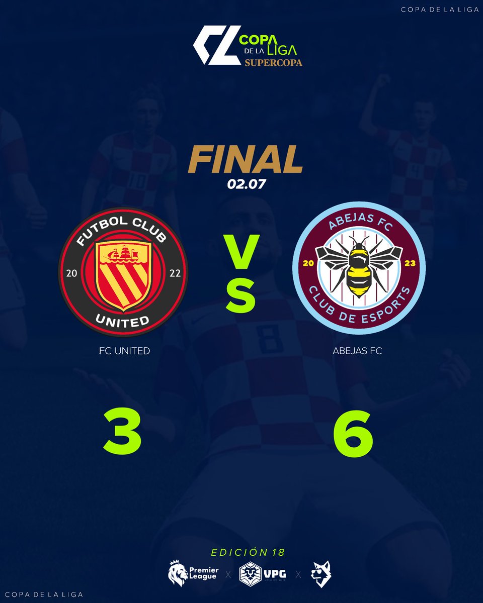 VPG_mx's tweet photo. #VPG | Supercopa 18

#FCU 3 - 6 #ABE 

Abejas es campeón de supercopa 

#VPGPLeague #CLS #VPG https://t.co/OnfzN4Qe6d