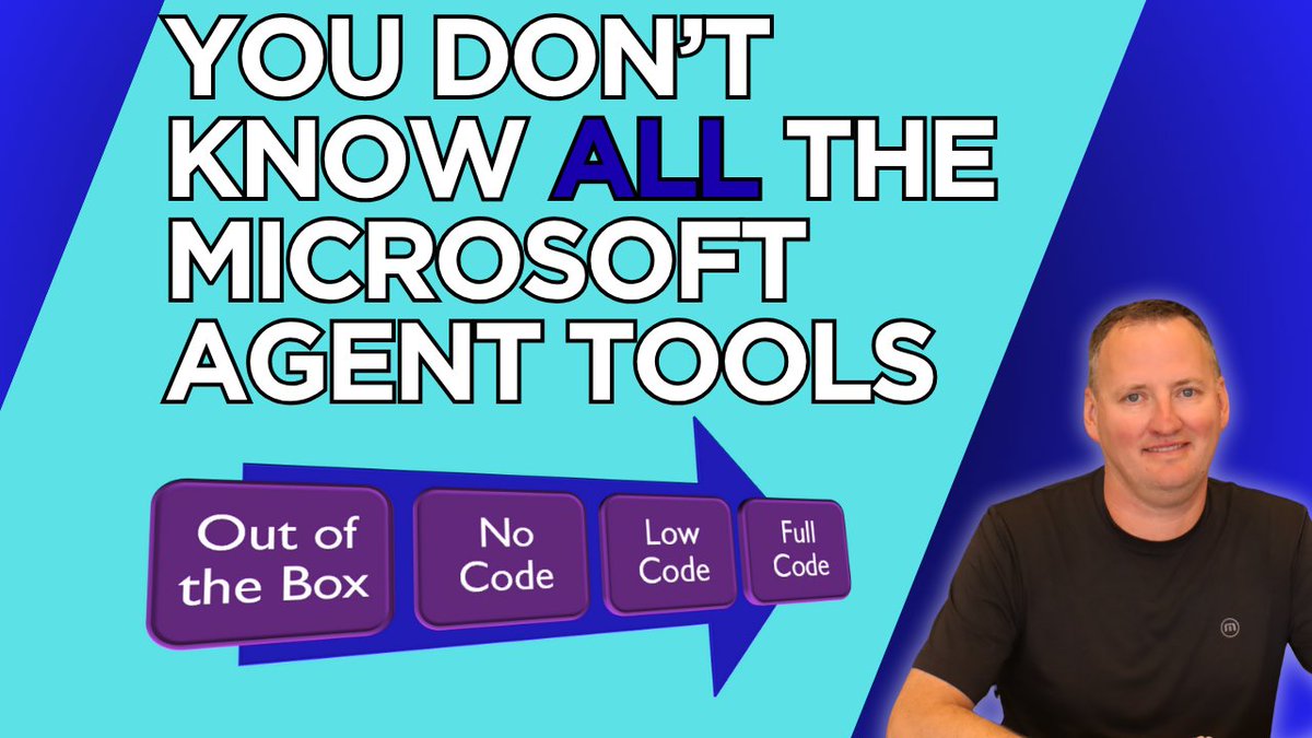 You get an Agent! You get an Agent! I get an Agent! Everyone gets an Agent!

When it comes to the Microsoft AI ecosystem there are a lot of ways to use and build agents. Let's make it all make sense in this quick video.

youtu.be/9H-Nb4TEjtk