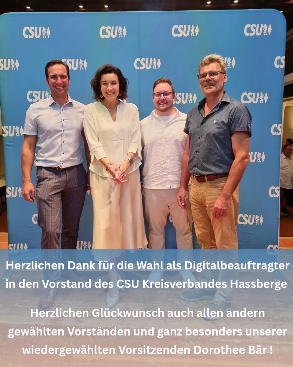 #CSUHassberge #KreisverbandHassberge #CSUDankenfeld #CSU