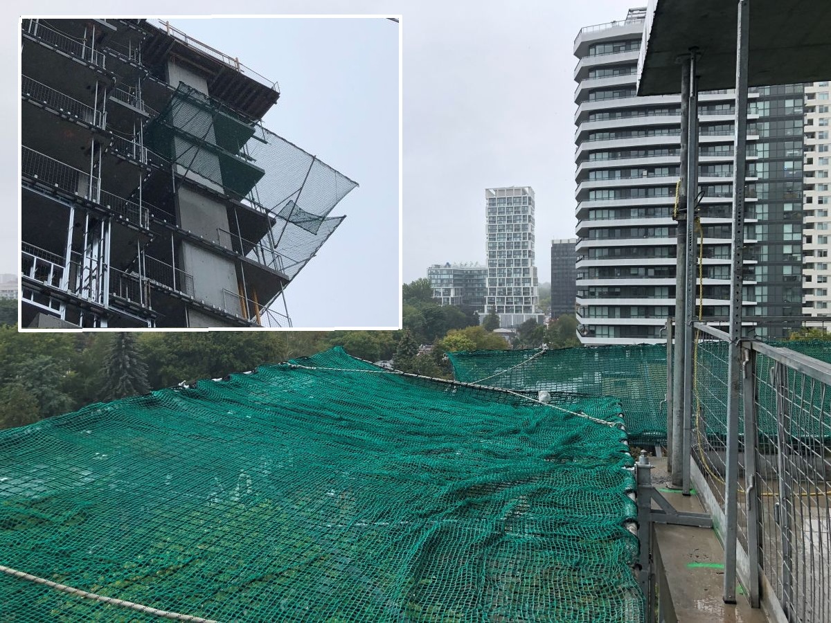 iwwinc_canada's tweet image. Our Smart Nets telescope from 17’ to 30’. With slab grab legs set away from the net’s edges, there’s plenty of room for extension—plus, overlapping nets can create a fully protected corner. #SmartNet