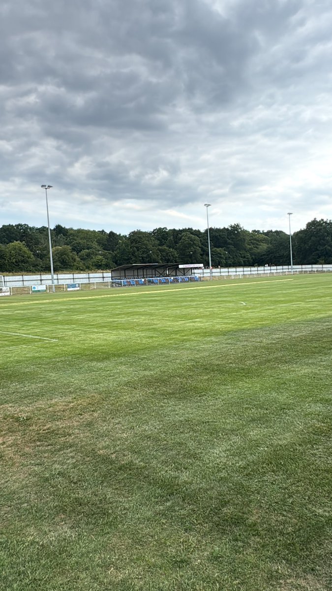 BLFC1907's tweet photo. ♨️ ALL STEAM AHEAD ♨️

The pitch is marked, sprinklers on, ready for the big day!! ⚽️

Will we see YOU on Saturday for the first PHYLLIS TUCKWELL TROPHY match vs @FarnhamTownFC ??

#Baggies @ComCoFL https://t.co/dxZ1dblvqd