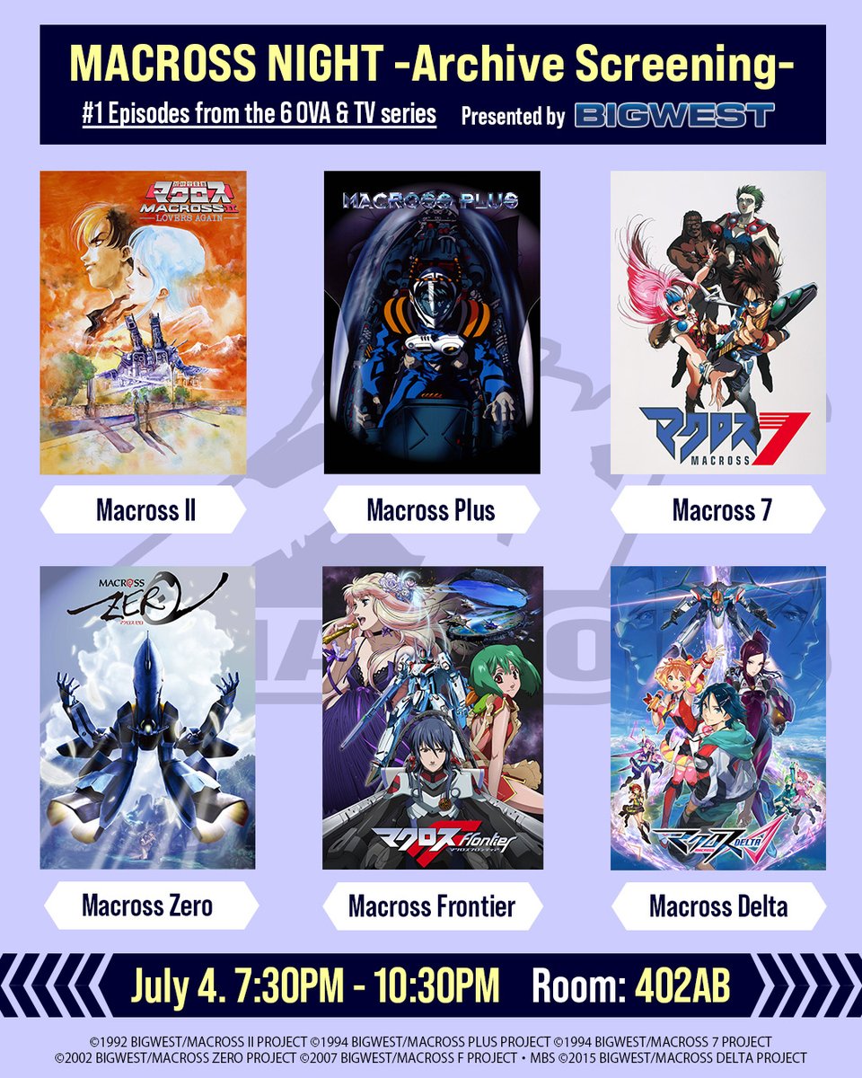 MACROSS_BIGWEST's tweet image. Thank you for attending BIGWEST #MACROSS PANEL!
Updates for those projects will be posted on this account, so staytuned.see you at the booth E-20 and tomorrow's Macross Archive Screening!
#MacrossAX2025