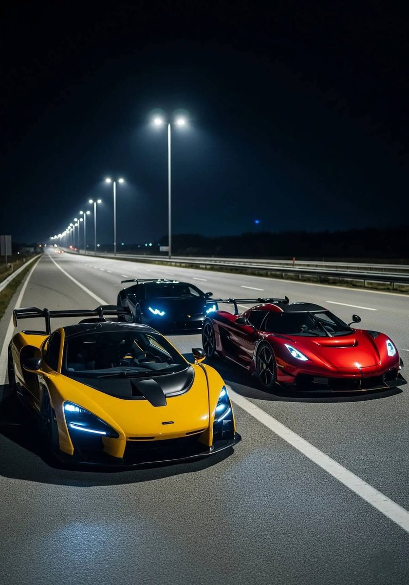 Late Night Run... 💛🖤❤️💨