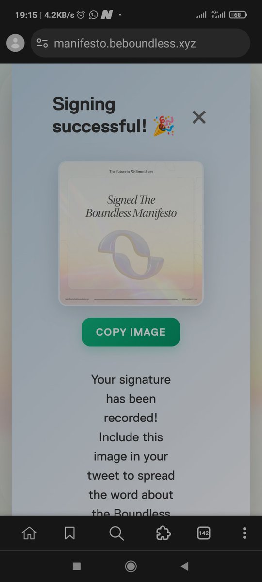 NWedrig's tweet photo. Just Signed The @boundless_xyz Manifesto. Committing to an abundant future. https://t.co/gO1MiSLlV4