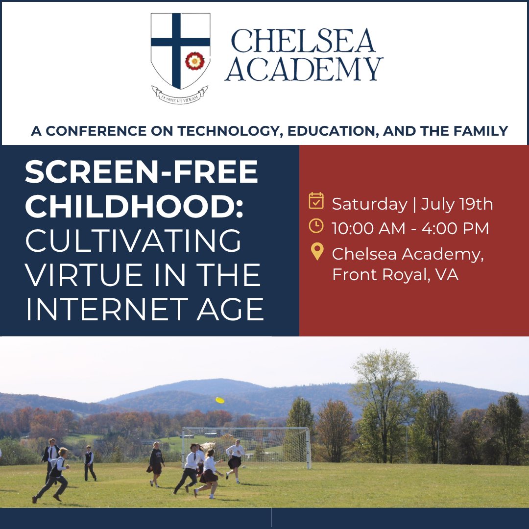 EADoak's tweet image. Just a couple weeks away—

Spend the day (or weekend!) in the beautiful Shenandoah Valley and hear how classical schools should confront the challenges of modern tech!

Complimentary child care!

@ClareMorellEPPC @JonAskonas @jareddhayden @emlwaters @WBLittlejohn