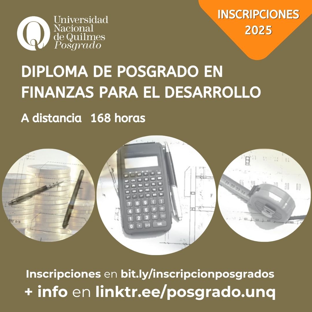 Se viene una nueva cohorte del diploma de Finanzas para el desarrollo, ideado desde el CEFIDAR y llevado a cabo en el marco del Departamento de Economía Política del Centro Cultural de la Cooperación y el Departamento de Economía y Administración de la Universidad de Quilmes.