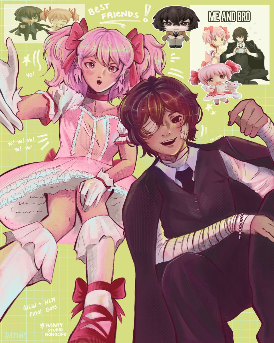 #madoka and #DazaiOsamu