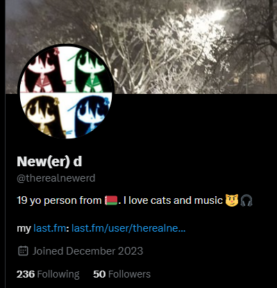 therealnewerd's tweet photo. one simply does not get to 50 followers without making some enemies... #thursdaymotication #50 😼 https://t.co/MwfCVpkCJW