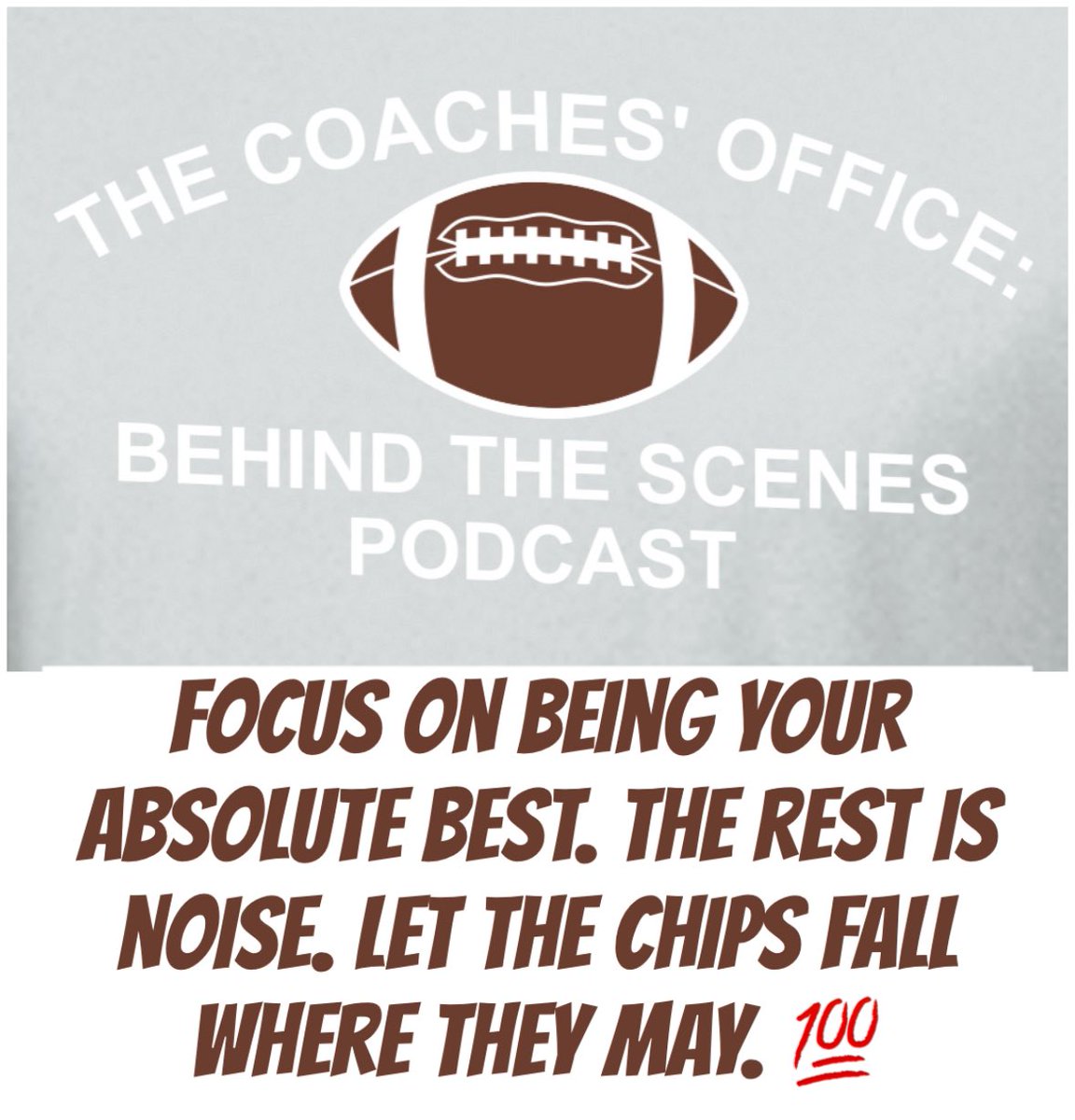 Mindset going into the preseason is critical. It impacts our players and our coaches. Serve our team, the best we can. Don’t let the distractions prevent you from being the best version of yourself.