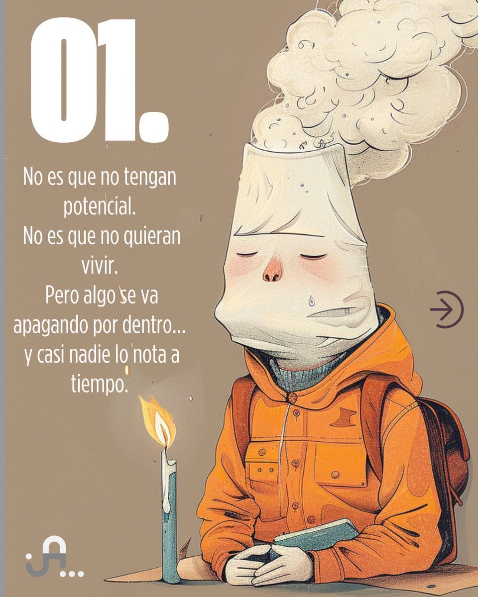 AgustinMYT's tweet photo. A veces no se quiebran.
Se apagan.

No es flojera.
No es rebeldía.
Es saturación emocional disfrazada de indiferencia.

Este carrusel no es una queja.
Es un espejo.

Porque muchos jóvenes no están perdidos…
Están cargando con todo lo que no eligieron. https://t.co/zSbccRLYd3
