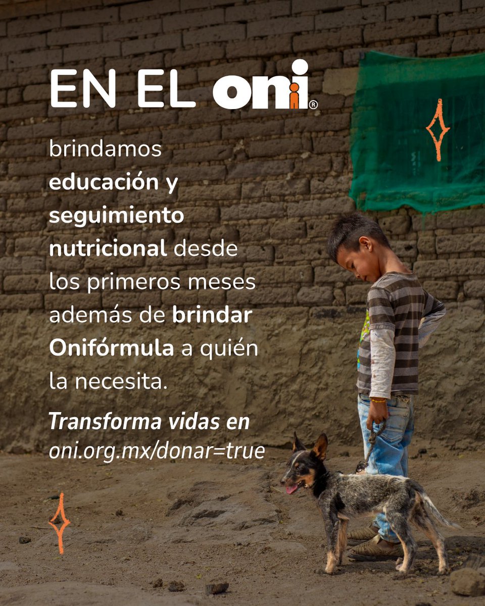 No solo damos alimento.💜
Damos seguimiento, educación y oportunidades para transformar vidas.
Acompañamos cada historia desde los primeros meses… y caminamos juntos hacia un futuro mejor.

🔗 Dona y forma parte: oni.org.mx/donar=true