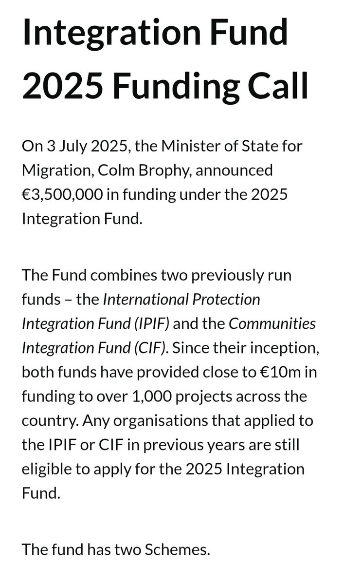 TraceyOMahony81's tweet image. As the Government announce the return of full student fees and an end to cost of living packages, they continue to dish out taxpayers' money to people who have contributed not 1 cent to this country.
Today, Minister of State for Migration, Colm Brophy, announced €3.5m will be…