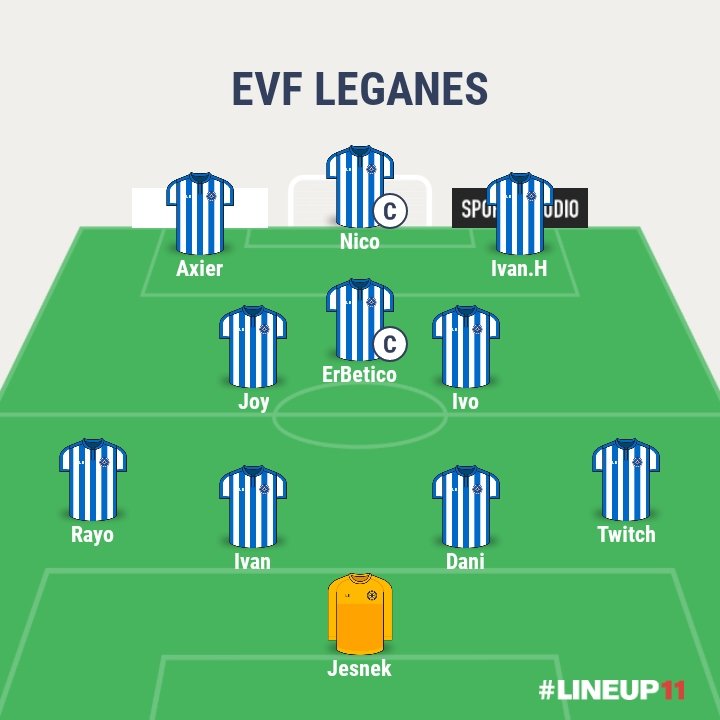 Noche de Amistosos 
🔵⚪️EVF Leganés ⚪️🔵

🆚 EVF GIRONA
🆚 @EVFRealZaragoza 
🆚 <a href="/oviedoevf/">Real Oviedo EVF</a>