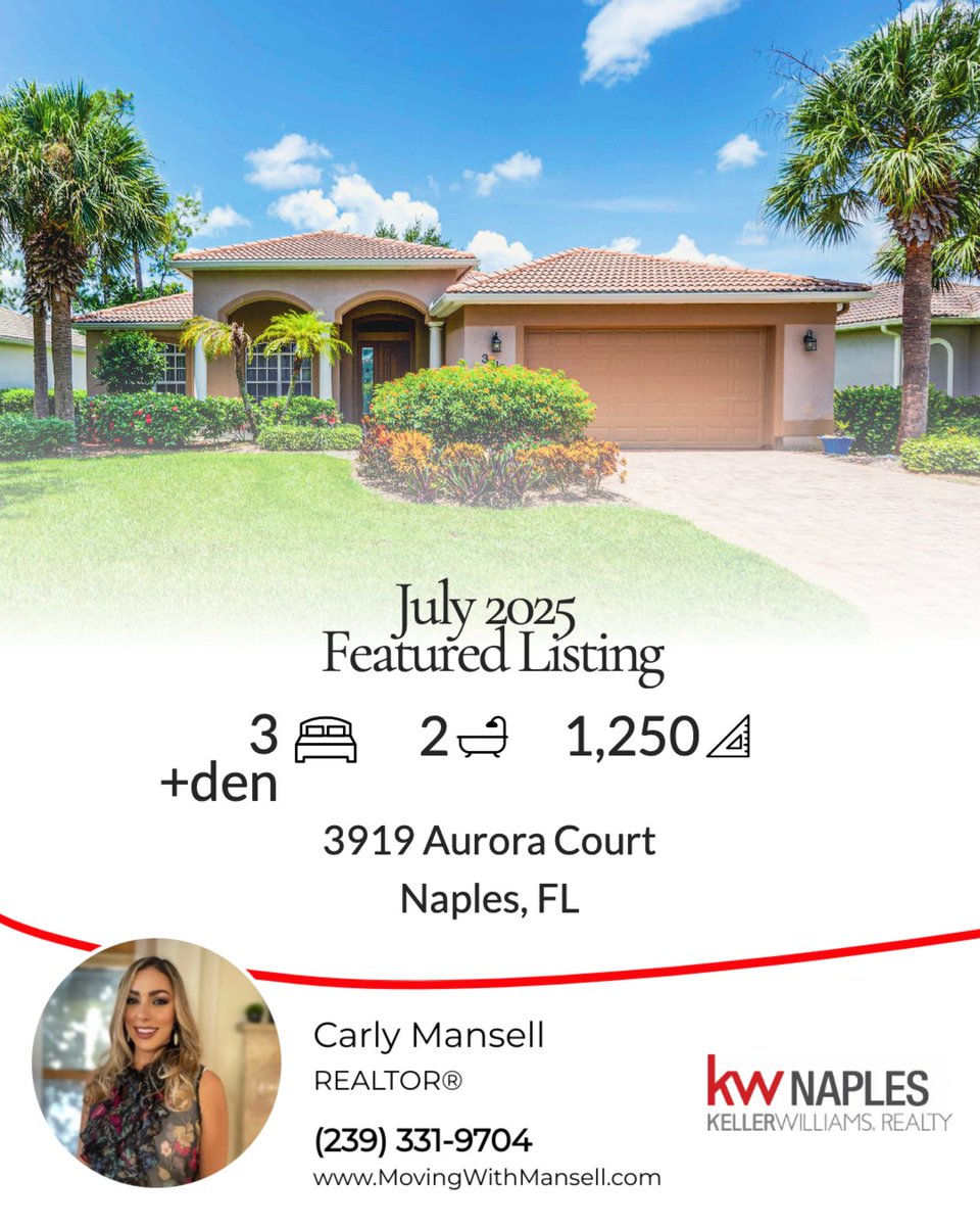 MovingWithCarly's tweet photo. 🌴 Hidden gem alert! Nestled on a quiet cul-de-sac in a gated community, this home is an oasis waiting to be discovered. Don't miss out on this Naples vibe! 

View listing: https://t.co/bEIFWgqNVH

#NaplesLiving #HomeSweetHome 🏡✨ https://t.co/mwiEV8BSl2