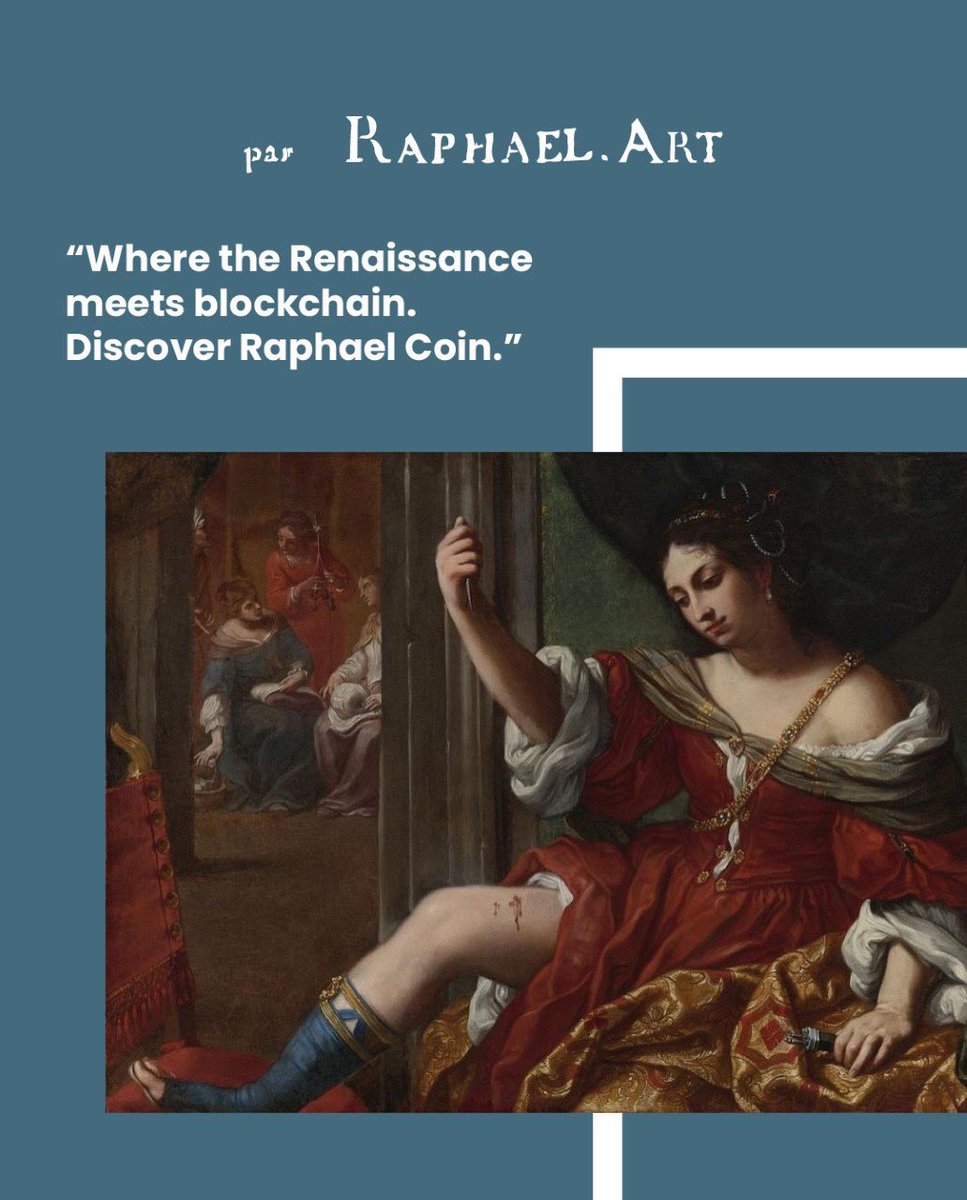 🎨 #RAPHAEL. ART
🪙 Where the Renaissance meets the blockchain.
Imagine the genius of Raphael Sanzio… now imagine his legacy immortalized on the blockchain.
Welcome to #Raphael Coin: a new era for art, authenticity, and cultural investment.
🔗 Unique NFTs inspired by Renaissance