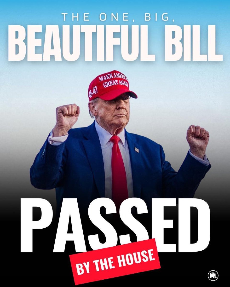 I just voted to pass the One Big Beautiful Bill, because hardworking North Carolinians should never be hit with the largest tax hike in American history.

The FACTS on the One Big Beautiful Bill:

✅ No federal tax on tips, overtime, Social Security, or Made-in-America auto loans