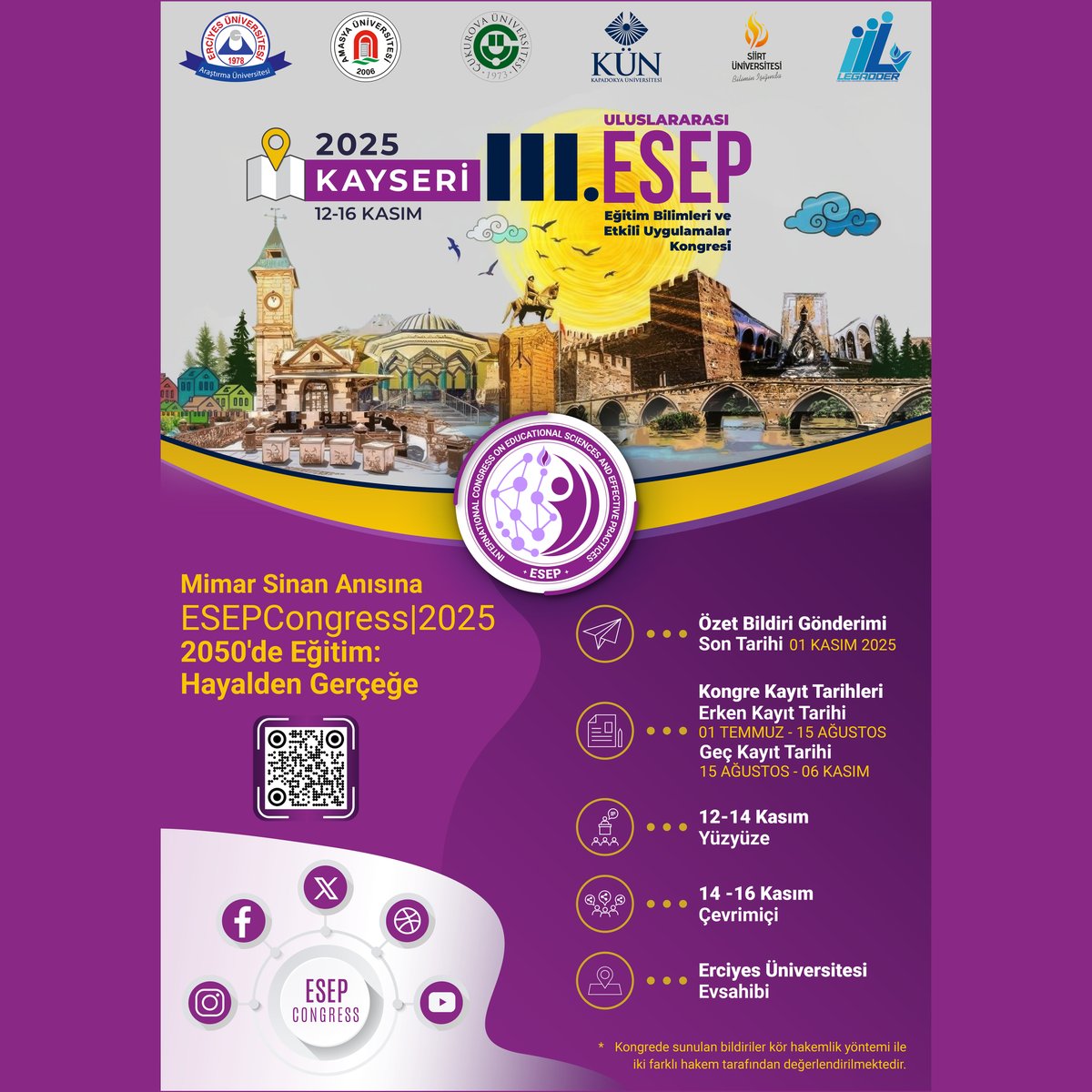 Kasım’da ESEPConggress25 ile Kayseri Başkadır!

Kasım’da Kayseri’de ESEPCongress25’de görüşmek üzere…
#ESEPCongress25 <a href="/legadder/">legadder</a> <a href="/esepcongress/">International ESEP Congress</a>