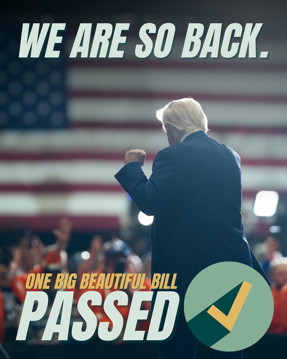 House Budget GOP (@housebudgetgop) on Twitter photo .<a href="/POTUS/">President Donald J. Trump</a>, we have something for you. #OneBigBeautifulBill .<a href="/POTUS/">President Donald J. Trump</a>, we have something for you. #OneBigBeautifulBill