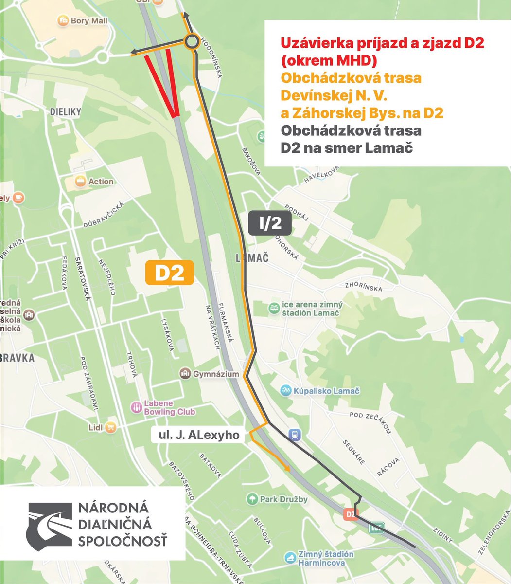 MarekGalinski's tweet image. NDS dlhodobo a stabilne považujem za jednu z najneschopnejších štátnych firiem, čo tu máme.
Ale zavrieť na 2 celé mesiace asi 400m privádzačov, ktoré obsluhujú 2 mestké časti, nákupák a nemocnicu, lebo sa mení osvetlenie a prebiehajú práce na krajnici diaľnice, to je sila. 🤦♂️