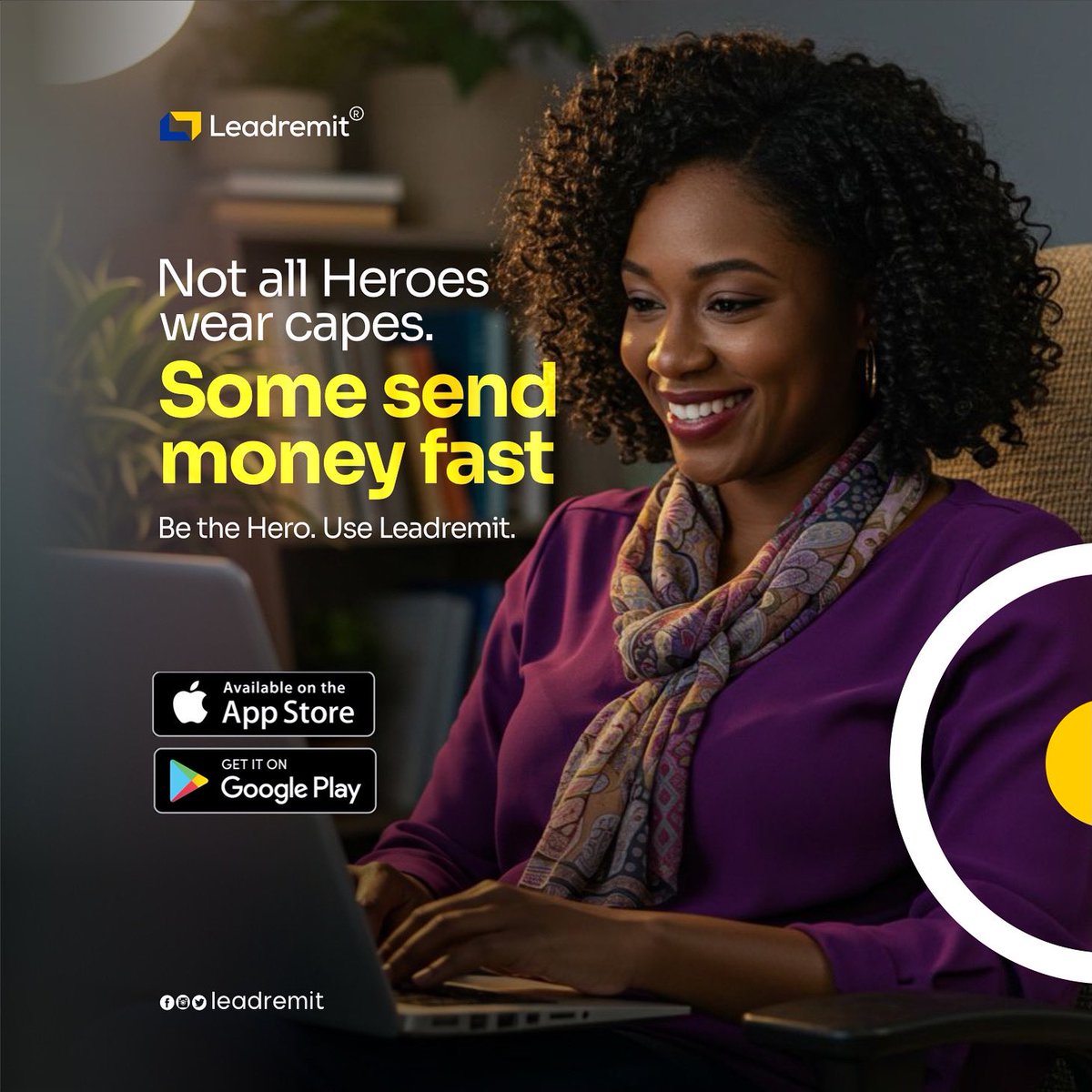 leadremit's tweet image. Be the Hero in Their Story 

Not all heroes wear capes some just send money fast.
Download now on the App Store or Google Play and make someone's day.

apps.apple.com/ca/app/leadrem…

 #SendWithEase #Leadremit #MoneyTransferMadeSimple