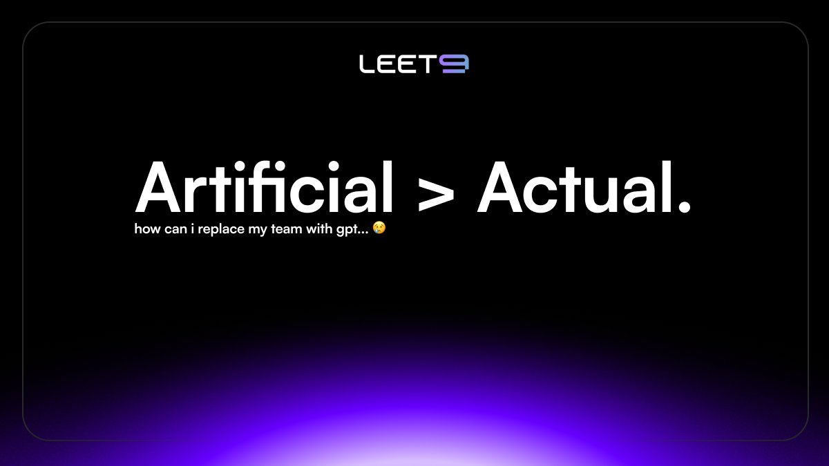 TeamLeet9's tweet image. Team has a bot.
And somehow…
it’s still not the worst player. 😭