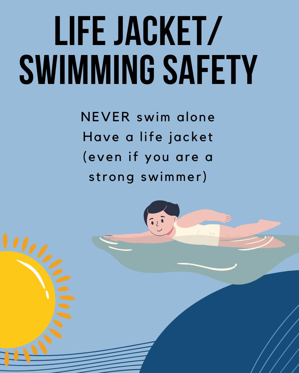 mmcclellanwx's tweet image. ☀️ Pool? Lake? Beach? Before you go, check this summer water safety checklist.
✅ Know the forecast
✅ Wear sunscreen
✅ Never swim alone
✅ Life jacket = lifesaver
#WaterSafety #WeatherTips #Meteorologist