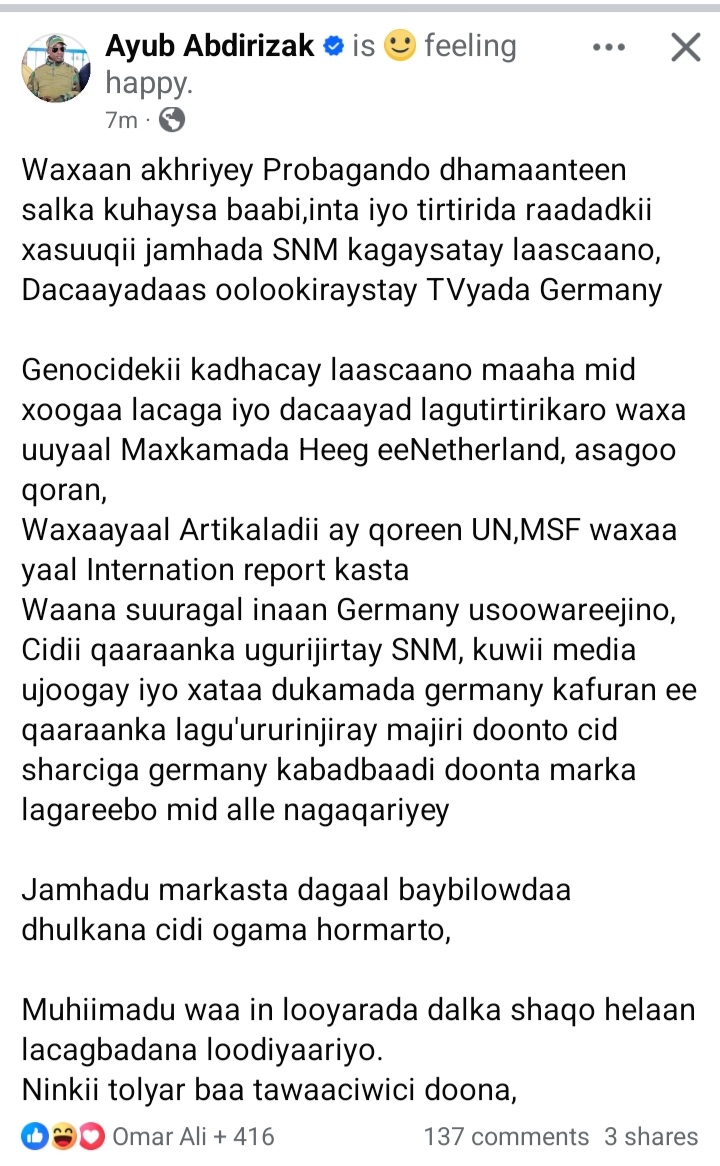 Halgamaassc99's tweet photo. ABSOLUTELY @ayuub_kabtan1
#SSCGENOCIDE https://t.co/BZEkBGcX9E