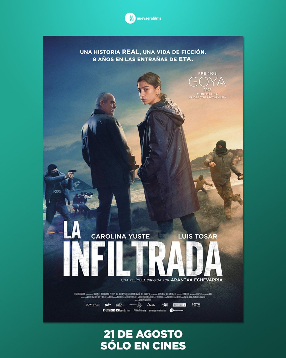 LA INFILTRADA | Basada en una historia real. Inspirada en una mujer que se atrevió a cruzar la línea | 21 de agosto, sólo en cines.

#LaInfiltrada es #UnCineDiferente