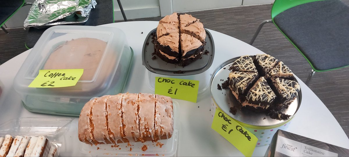 Another fantastic cake sale for <a href="/braintumourrsch/">Brain Tumour Research</a> in memory of our beautiful friend and colleague Amna. £390 raised and still a few pennies to come in