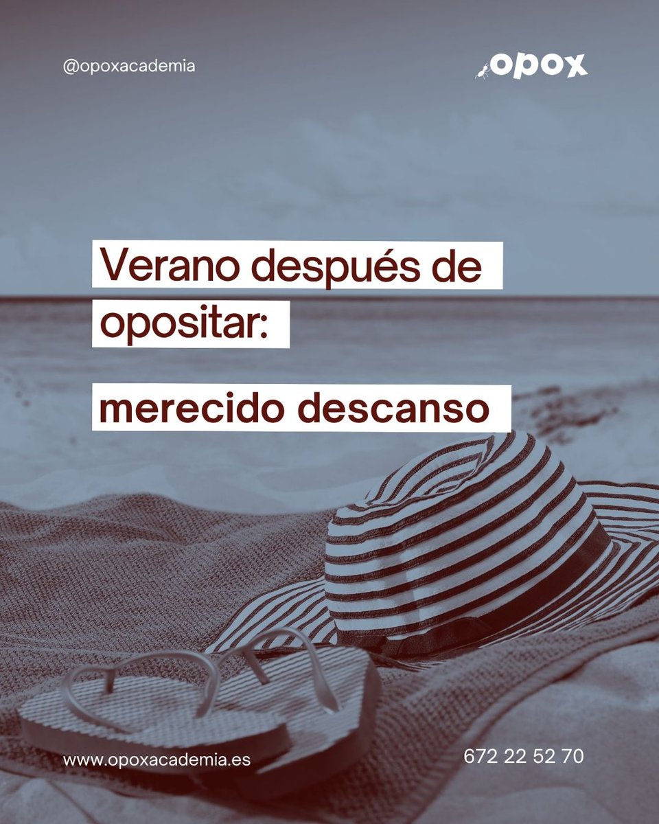 😮‍💨 Has sobrevivido a las oposiciones.

Ahora toca algo muy importante: descansar.

☀️ Baja el ritmo
🧠 Desconecta
💛 Y sobre todo: ¡cuídate!

No es perder el tiempo. Es parte del proceso.

🖼️  En #OPOX seguimos aquí.

🌊Disfruta del verano. En septiembre, volvemos con todo.