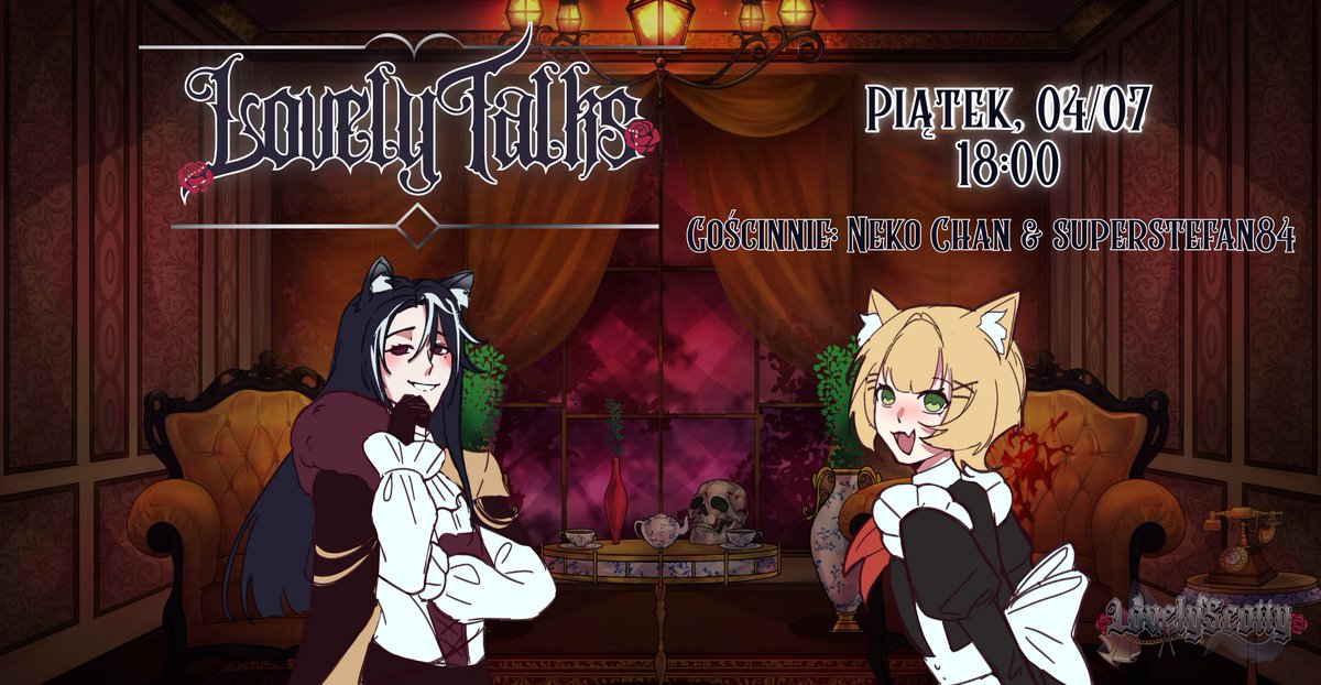 GUYS JUŻ JUTRO MIESIĘCZNE LOVELYTALKS POWRACA! Tym razem naszym specjalnym gościem będzie <a href="/NekoChan_VT/">Neko Chan AI</a>  i jej twórca Stefan. Pogadamy troche o całej koncepcji ai-vtuberów oraz technologiach wokół vtuba. Jesteście gotowi?
