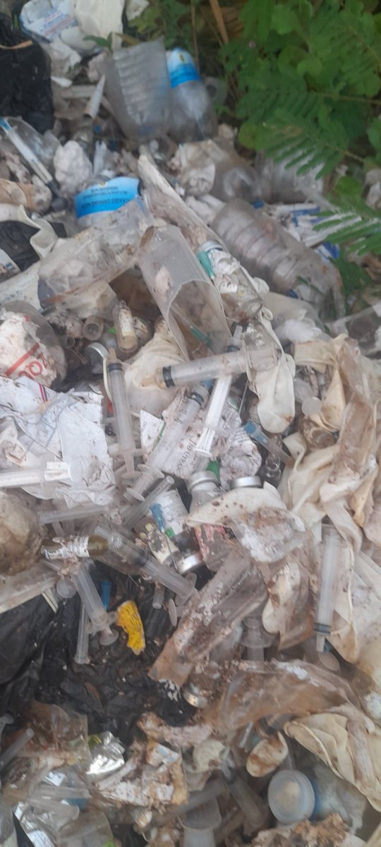 LazarusItesot's tweet image. LUGAZI MUNICIPALIRY Do something about this hazardous waste with syringes and all sorts of sharp objects